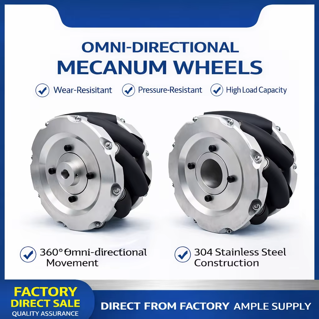 6 Inch Mecanum Wheel for AGV Robot Omni Directional Drive System High Precision Control Smooth Movement Stable Performance - 画像 (3)