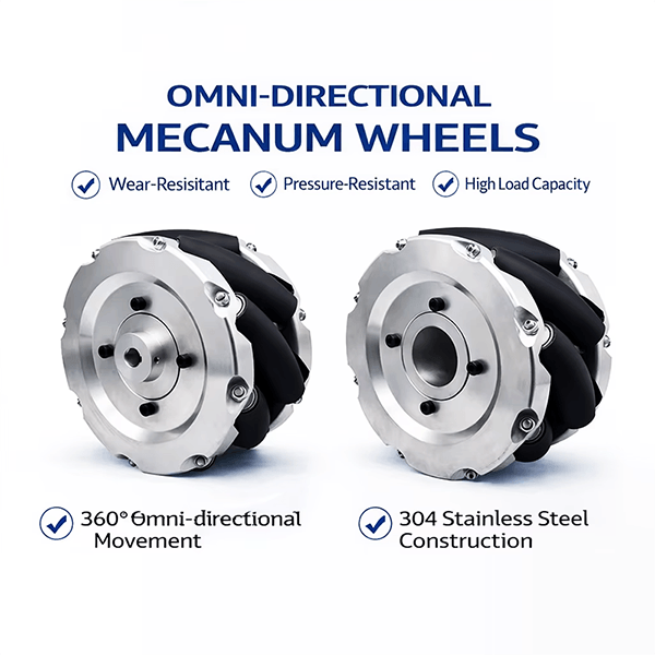 6 Inch Mecanum Wheel for AGV Robot Omni Directional Drive System High Precision Control Smooth Movement Stable Performance
