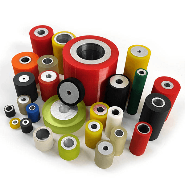PU Rubber Coated Wheel Roller Industrial Grade for Automation Machinery Conveyor Transport and Factory Use