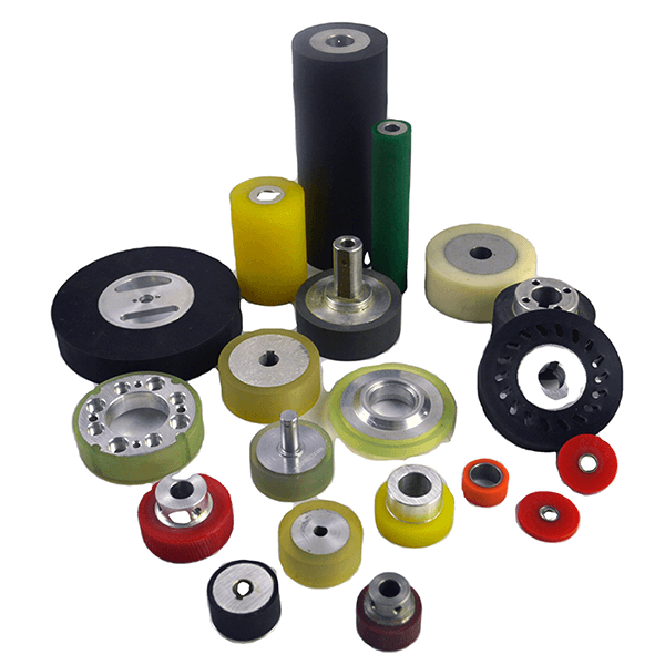 Blue Customized Silicone Rubber Coated Roller & High Quality Drive Guide Roller